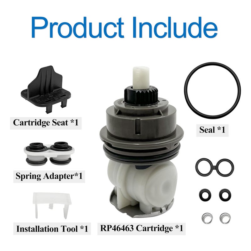 ShineUs Cartridge Assembly RP46463 Compatible with Delta Monitor 17 Seriesï¼ˆ2006-Presentï¼‰Shower Faucet (Pack of 2) - Image 4